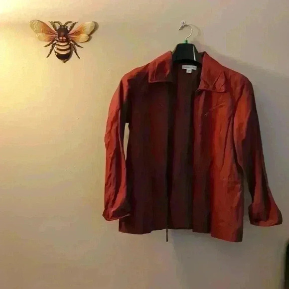Coldwater Creek, Burgundy jacket, size small - Picture 1 of 4